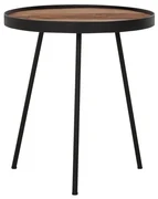 Bijzettafel Teak Opstaande Rand - 40 X 40cm.