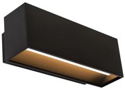 Segment Up en Down Muurlamp Zwart Medium