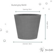 Pot Bucket Grey