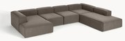 Modulaire U-bank Lennon uit bouclé