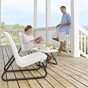 Keter Loungeset Rio wit 3-delig 218155