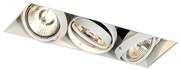 Inbouwspot wit GU10 AR70 trimless 3-lichts - Oneon