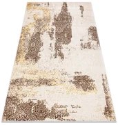 Tapijt MEFE modern 8731 Rosette vintage gewreven  - Structureel,  twee poolhoogte ,  beige