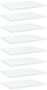 vidaXL Wandschappen 8 st 40x30x1,5 cm spaanplaat wit