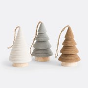 Set van 3 kerstbomen om op te hangen in vilt, Caspar