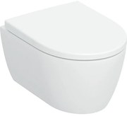 Geberit iCon Wandclosetset - 49x35cm - compact - diepspoel - rimless - TurboFlush - softclose en quickrelease zitting - glans wit 503.048.00.1