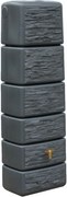 4Rain slim graniet graniet - Regenton muurmodel - 37x58x182cm - 300 liter