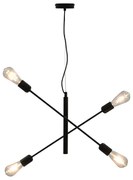 vidaXL Plafondlamp E27 zwart