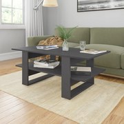 vidaXL Salontafel 110x55x42 cm bewerkt hout grijs
