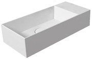 Salenzi Spy fontein met clickwaste 45x20cm glans wit zonder kraangat