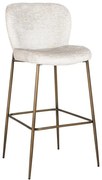 Richmond Interiors Darby Luxe Barstoel Zachte Stof Creme