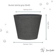 Pot Bucket Laterite Grey