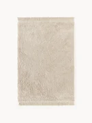 Pluizig hoogpolig vloerkleed Dreamy met franjes