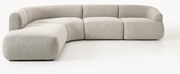 Modulaire bouclé hoekbank Sofia (4-zits)