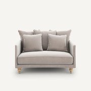 2-zits compact fluwelen bank, Lazare