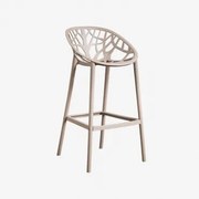 Ores Hoge Polypropyleen Kruk Moka Bruin & ↑75 Cm - Sklum