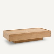 Salontafel met eikenfineer, Hibashi