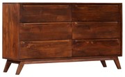 vidaXL Ladekast 140x40x80 cm massief mangohout bruin