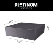 Platinum Aerocover loungesethoes 300x250x70 cm.