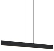Eettafel / Eetkamer Moderne hanglamp zwart incl. LED 3-staps dimbaar - Straight Modern Binnenverlichting Lamp