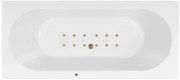 Lambini Designs Round bubbelbad 170x75cm elektronisch met 12 aerojets goud