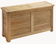 Smalle opbergkist Storage van teakhout