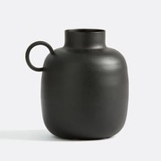 Bolvormige vaas in metaal H17 cm, Anaïa