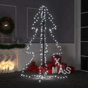 vidaXL Kegelkerstboom 200 LED's binnen en buiten 98x150 cm