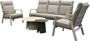 Barolo stoel bank loungeset 5 delig verstelbaar latte