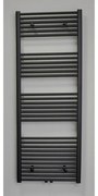 Sanicare middenaansluiting recht designradiator 160x60cm zwart mat HRM601600A