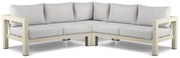 Hoek loungeset 5 personen Aluminium Taupe  Lifestyle Garden Furniture Luca