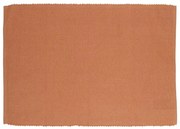 Placemat geribbeld, GOTS bio-katoen, bruin, 35 x 50 cm