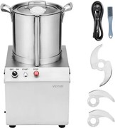 VEVOR Keukenmachine Groentehakker, 10 L Keukenmachine Gemaakt van roestvrij staal van voedingskwaliteit met 2 extra S-vormige messen, Multifunctioneel voor het hakken van groenten, fruit, granen en noten
