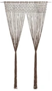 vidaXL Gordijn macramé 140x240 cm katoen taupe