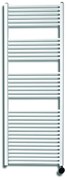 Sanicare elektrische design radiator 60x172cm wit met thermostaat rechts zwart