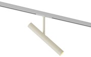 Moderne spot beige met wit voor railsysteem 1-fase - Slimline Avery
