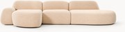 Modulaire bouclé hoekbank Wolke (4-zits) met chaise longue