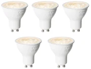 Set van 5 GU10 dimbare LED lampen 7W 430 lm 2700K
