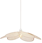 Eettafel / Eetkamer Japandi hanglamp crème met linnen kap - AishaJapandi E27 Scandinavisch Binnenverlichting Lamp