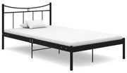 vidaXL Bedframe metaal zwart 120x200 cm