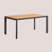 Archer Classic Tuintafel Van Eucalyptushout En Aluminium Grijs – Grafiet & 160x90 Cm - Sklum