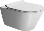 Ben Stelvio hangtoilet 36x55x34,5cm met Xtra glaze+ en Free flush Mat wit