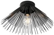 Art Deco plafondlamp zwart - Broom Modern E27 rond Binnenverlichting Lamp