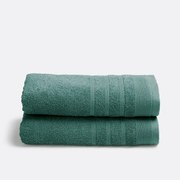 Set van 2 handdoeken in badstof 600 g/m2, Zavara