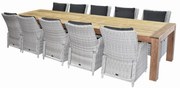 Krista Bilbao dining tuinset 400x110xH77,5 cm 11-delig teak