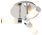 Moderne badkamer plafondlamp chroom 3-lichts IP44 - Bath Modern G9 IP44 rond Lamp