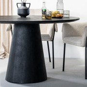 Eleonora Aron Ronde Eettafel Zwart 130 Cm - 130 X 130cm.