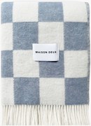 Wollen plaid Checkerboard met ruitjespatroon