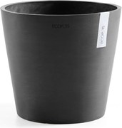 Ecopots bloempot Amsterdam 25 - Rond - Dark Grey - Diameter 25 x H22 cm