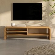 Zuiver Brave Design Tv-meubel Gebogen Eiken - 160x40x45cm.